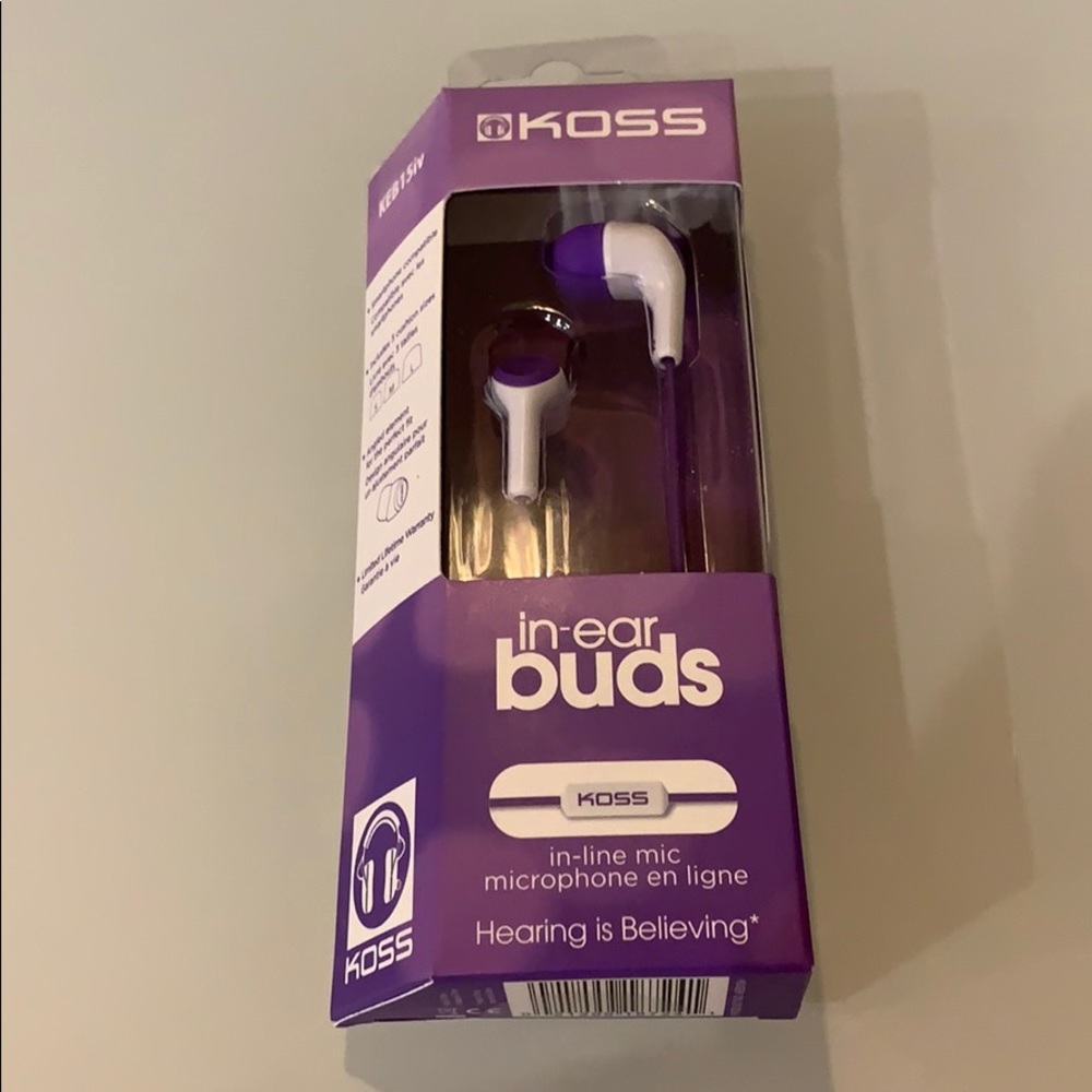 New - Koss in-ear buds